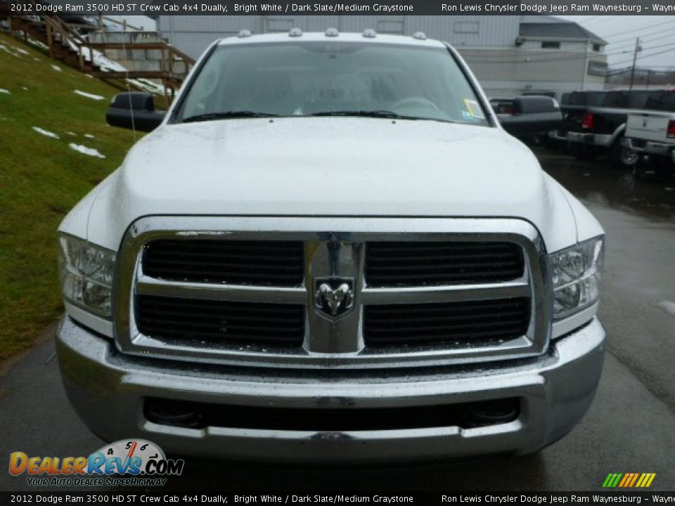 2012 Dodge Ram 3500 HD ST Crew Cab 4x4 Dually Bright White / Dark Slate/Medium Graystone Photo #8