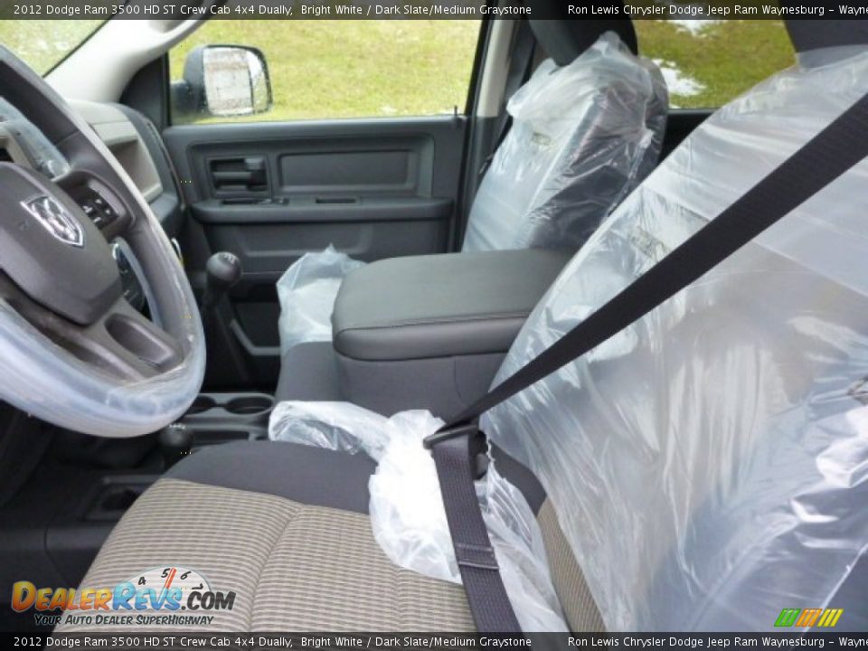 2012 Dodge Ram 3500 HD ST Crew Cab 4x4 Dually Bright White / Dark Slate/Medium Graystone Photo #10