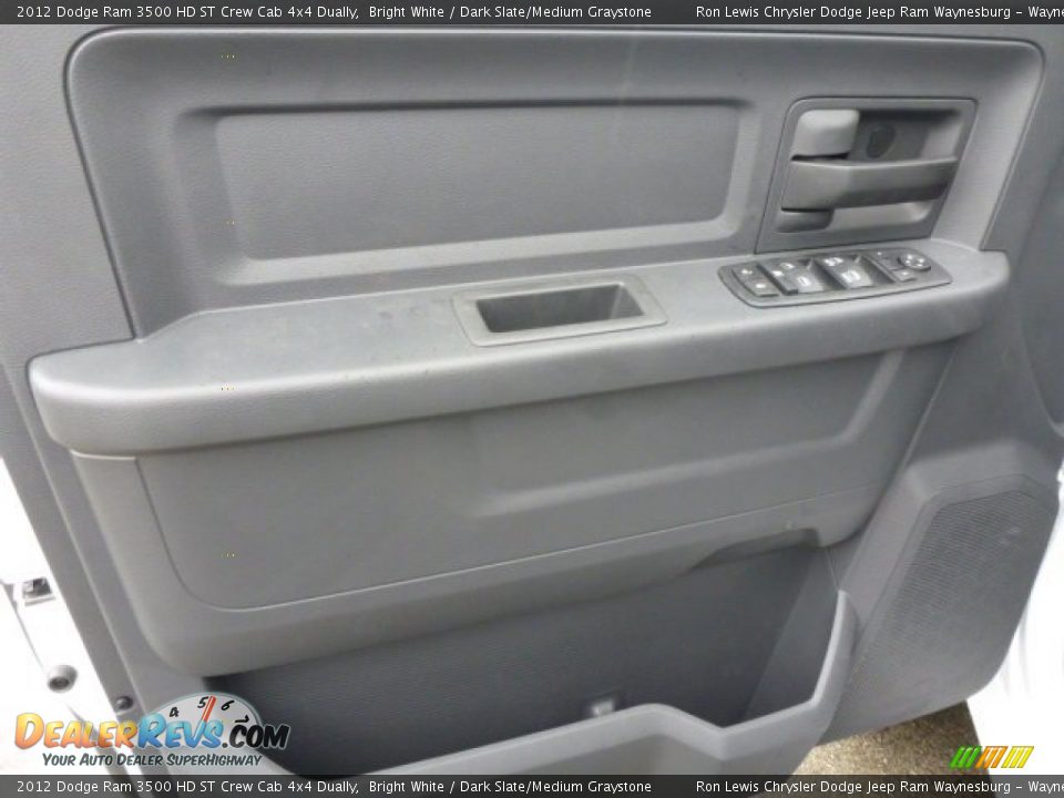 2012 Dodge Ram 3500 HD ST Crew Cab 4x4 Dually Bright White / Dark Slate/Medium Graystone Photo #15
