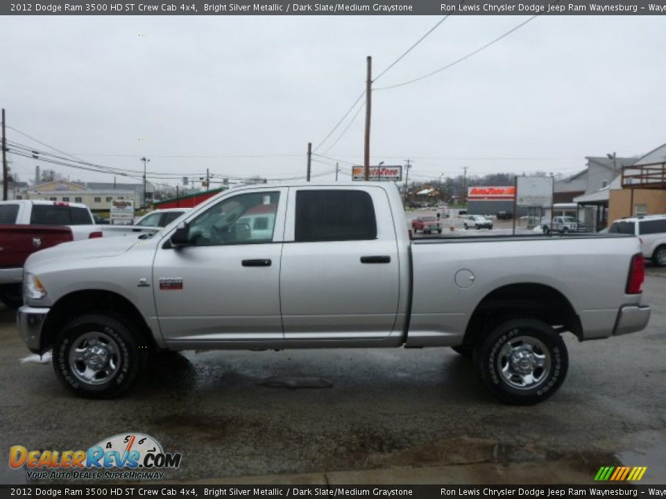 2012 Dodge Ram 3500 HD ST Crew Cab 4x4 Bright Silver Metallic / Dark Slate/Medium Graystone Photo #2