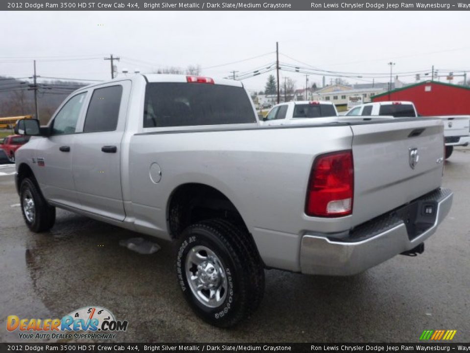 2012 Dodge Ram 3500 HD ST Crew Cab 4x4 Bright Silver Metallic / Dark Slate/Medium Graystone Photo #3