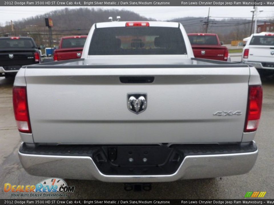 2012 Dodge Ram 3500 HD ST Crew Cab 4x4 Bright Silver Metallic / Dark Slate/Medium Graystone Photo #4