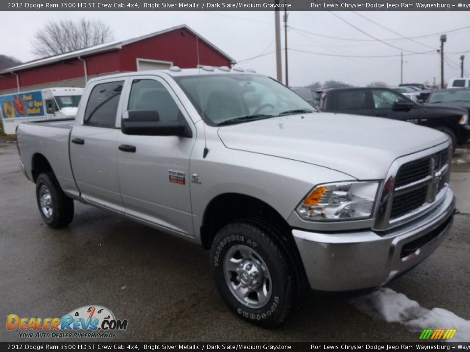 2012 Dodge Ram 3500 HD ST Crew Cab 4x4 Bright Silver Metallic / Dark Slate/Medium Graystone Photo #8