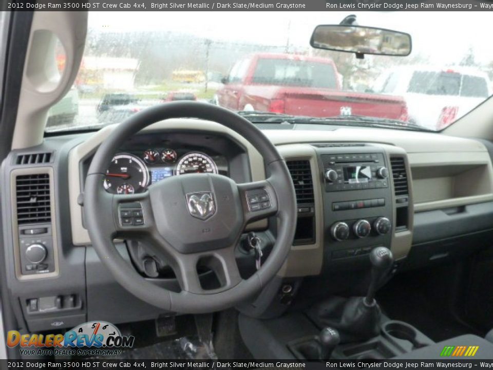2012 Dodge Ram 3500 HD ST Crew Cab 4x4 Bright Silver Metallic / Dark Slate/Medium Graystone Photo #13