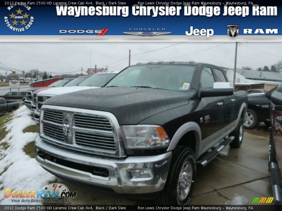 2012 Dodge Ram 2500 HD Laramie Crew Cab 4x4 Black / Dark Slate Photo #1