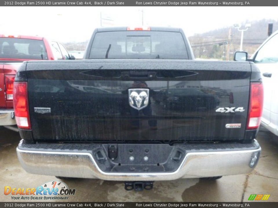 2012 Dodge Ram 2500 HD Laramie Crew Cab 4x4 Black / Dark Slate Photo #3