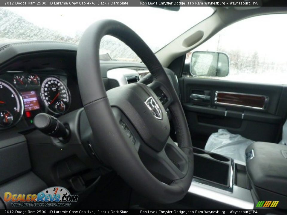 2012 Dodge Ram 2500 HD Laramie Crew Cab 4x4 Black / Dark Slate Photo #14