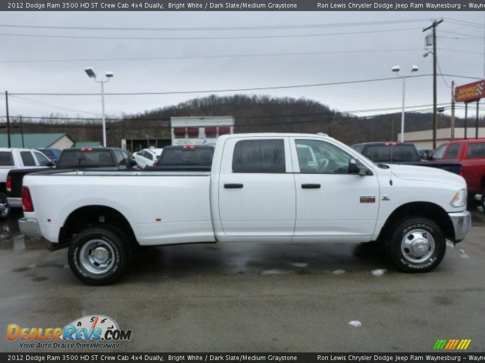 2012 Dodge Ram 3500 HD ST Crew Cab 4x4 Dually Bright White / Dark Slate/Medium Graystone Photo #5