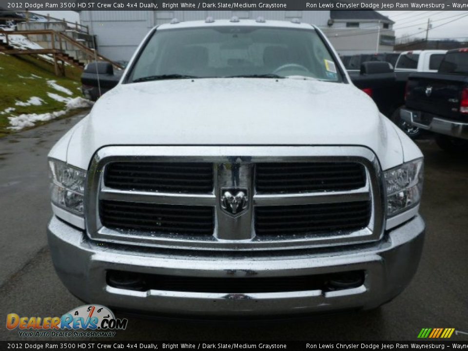 2012 Dodge Ram 3500 HD ST Crew Cab 4x4 Dually Bright White / Dark Slate/Medium Graystone Photo #7