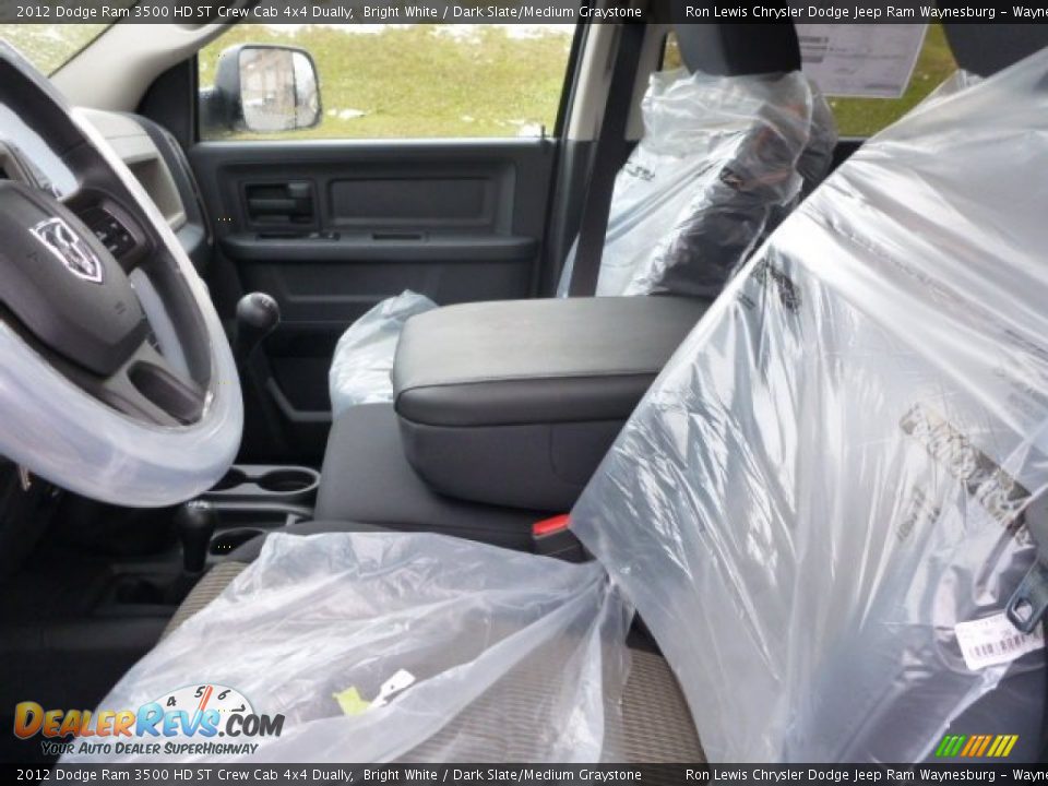 2012 Dodge Ram 3500 HD ST Crew Cab 4x4 Dually Bright White / Dark Slate/Medium Graystone Photo #9