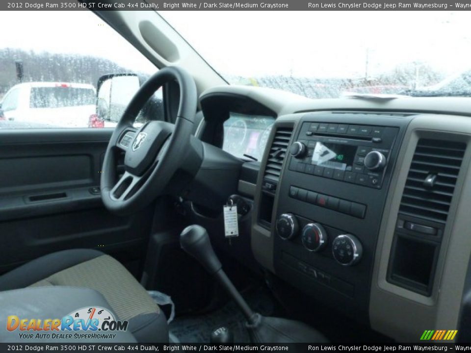 2012 Dodge Ram 3500 HD ST Crew Cab 4x4 Dually Bright White / Dark Slate/Medium Graystone Photo #5