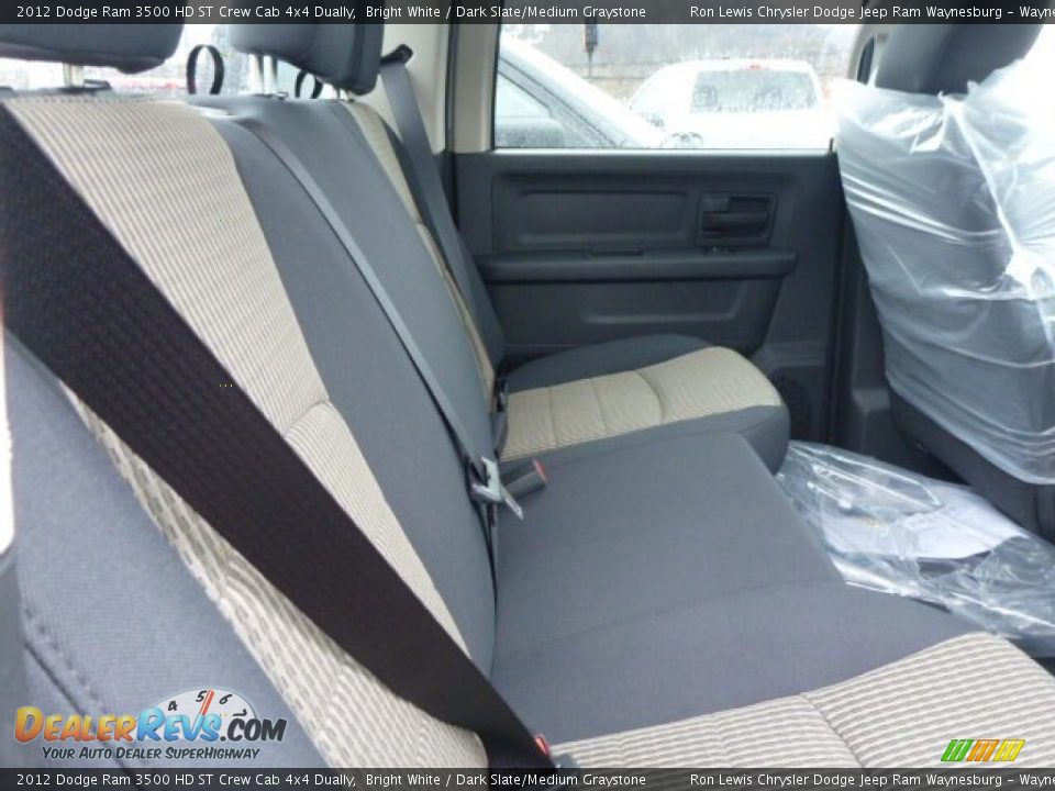 2012 Dodge Ram 3500 HD ST Crew Cab 4x4 Dually Bright White / Dark Slate/Medium Graystone Photo #7