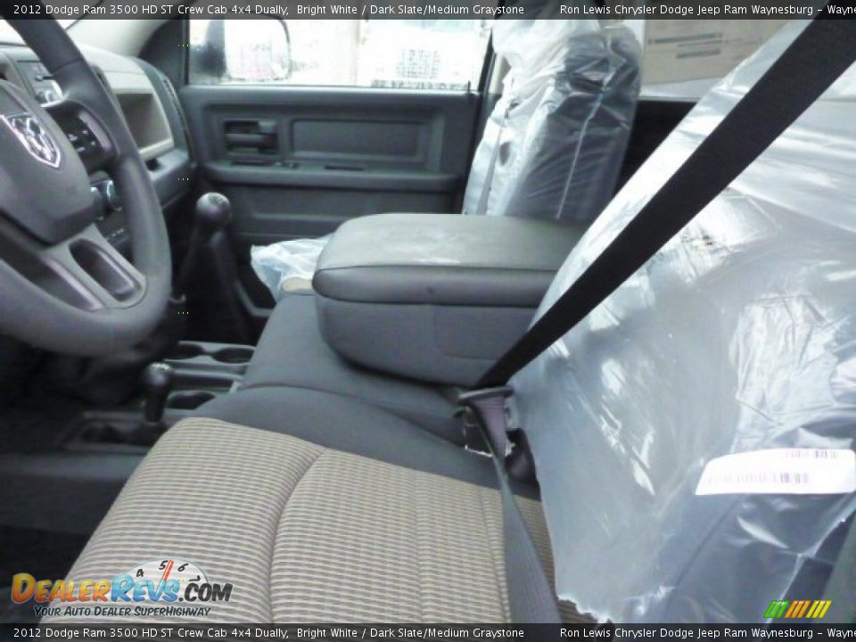 2012 Dodge Ram 3500 HD ST Crew Cab 4x4 Dually Bright White / Dark Slate/Medium Graystone Photo #11