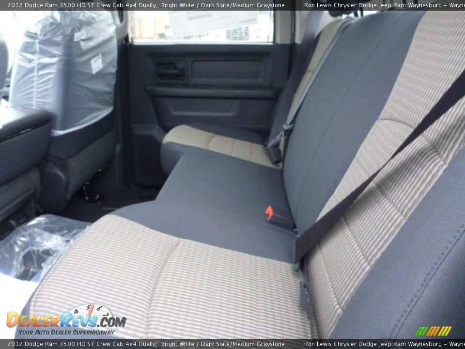 2012 Dodge Ram 3500 HD ST Crew Cab 4x4 Dually Bright White / Dark Slate/Medium Graystone Photo #12
