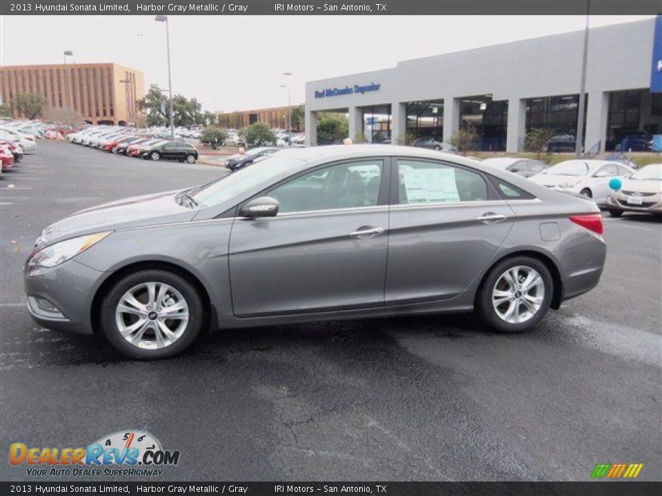 2013 Hyundai Sonata Limited Harbor Gray Metallic / Gray Photo #4