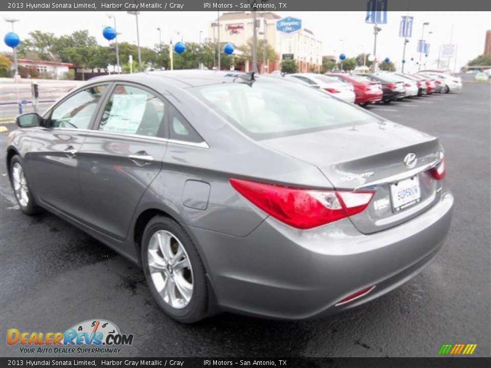 2013 Hyundai Sonata Limited Harbor Gray Metallic / Gray Photo #6