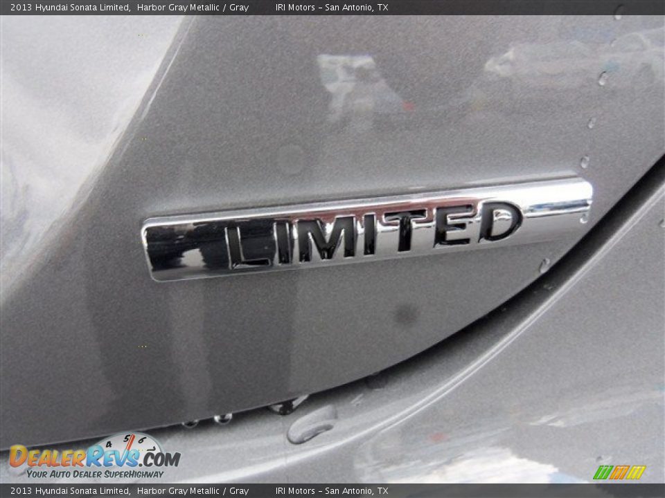 2013 Hyundai Sonata Limited Harbor Gray Metallic / Gray Photo #8