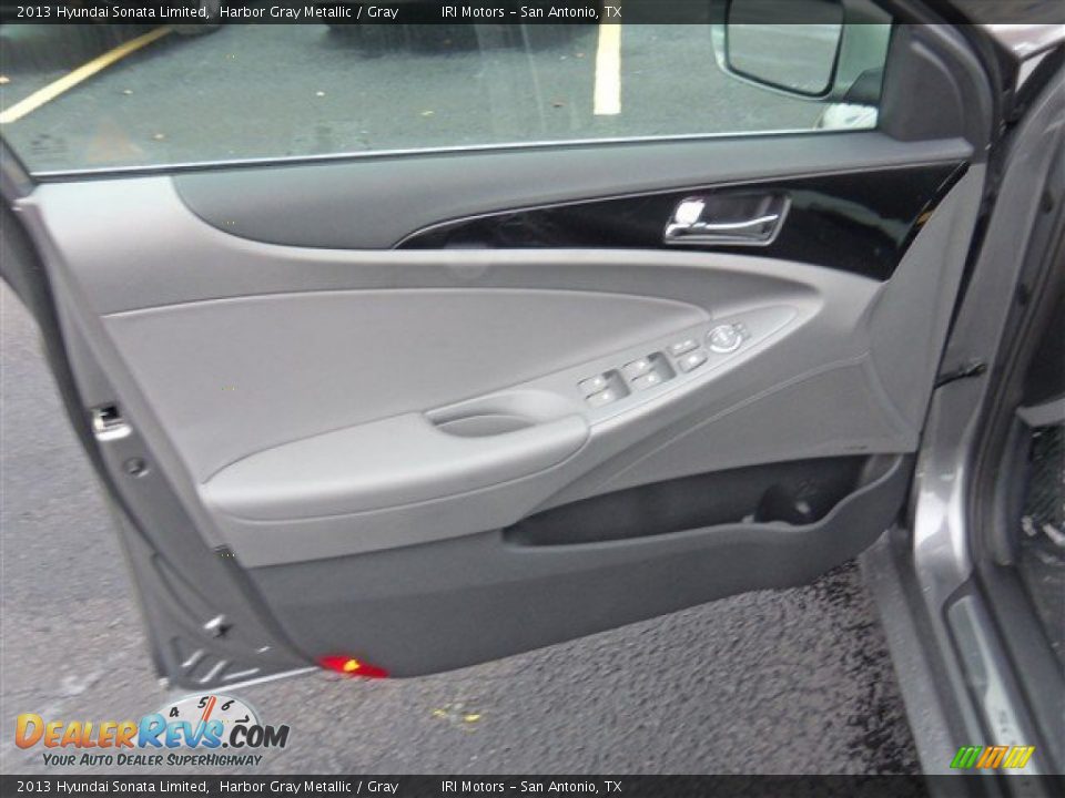 2013 Hyundai Sonata Limited Harbor Gray Metallic / Gray Photo #9