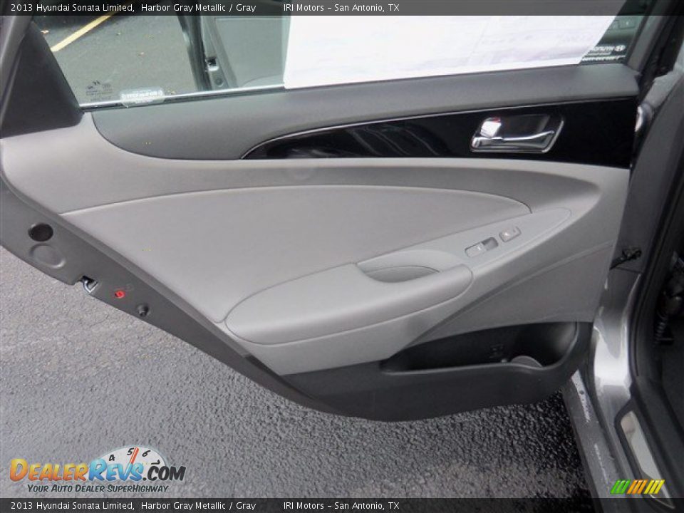 2013 Hyundai Sonata Limited Harbor Gray Metallic / Gray Photo #12