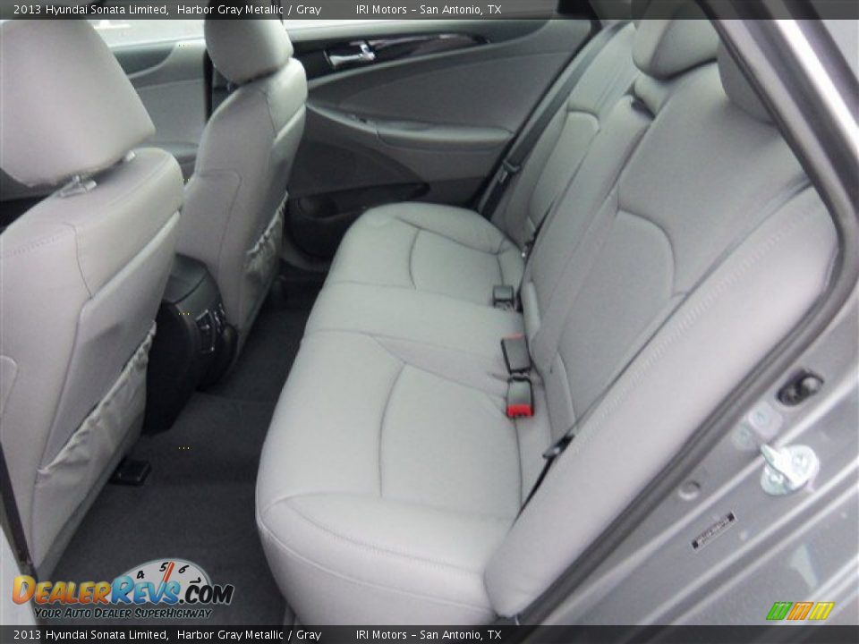 2013 Hyundai Sonata Limited Harbor Gray Metallic / Gray Photo #13