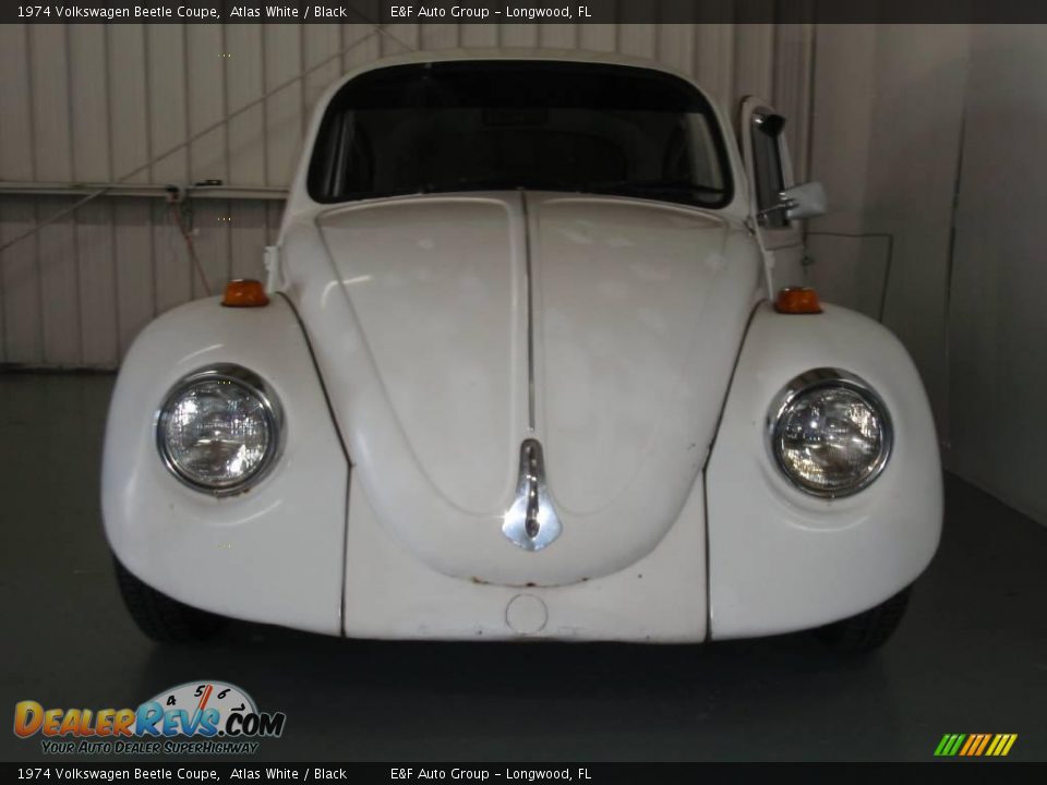 1974 Volkswagen Beetle Coupe Atlas White / Black Photo #2