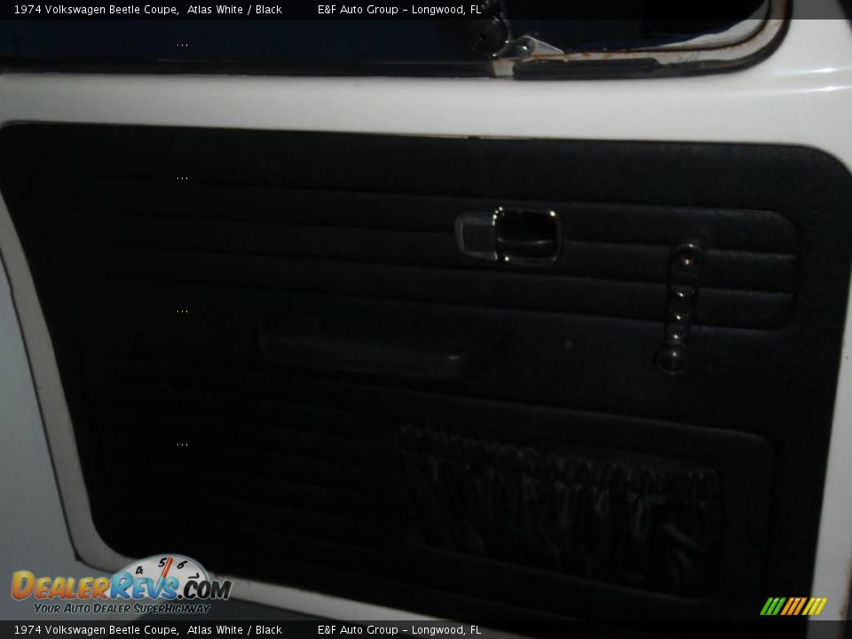 1974 Volkswagen Beetle Coupe Atlas White / Black Photo #9