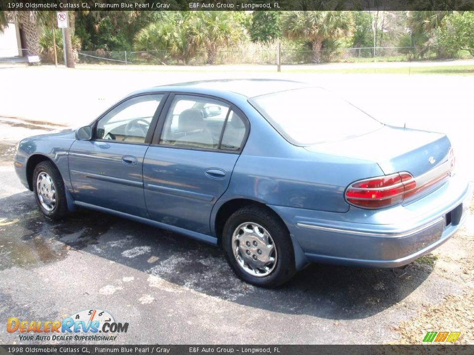 1998 Oldsmobile Cutlass GL Platinum Blue Pearl / Gray Photo #2