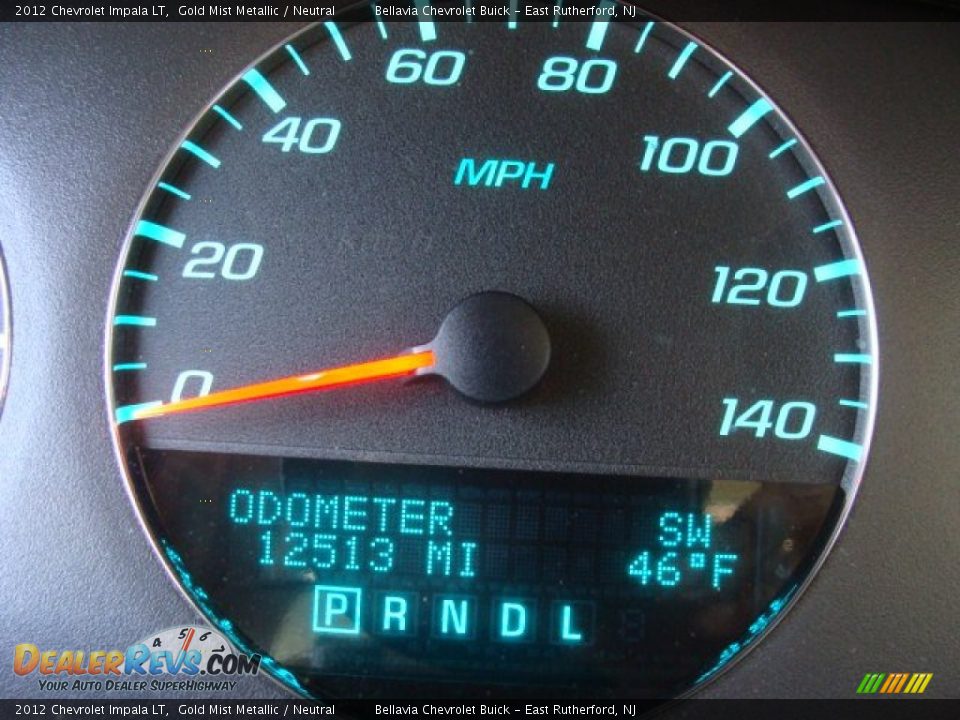 2012 Chevrolet Impala LT Gold Mist Metallic / Neutral Photo #10