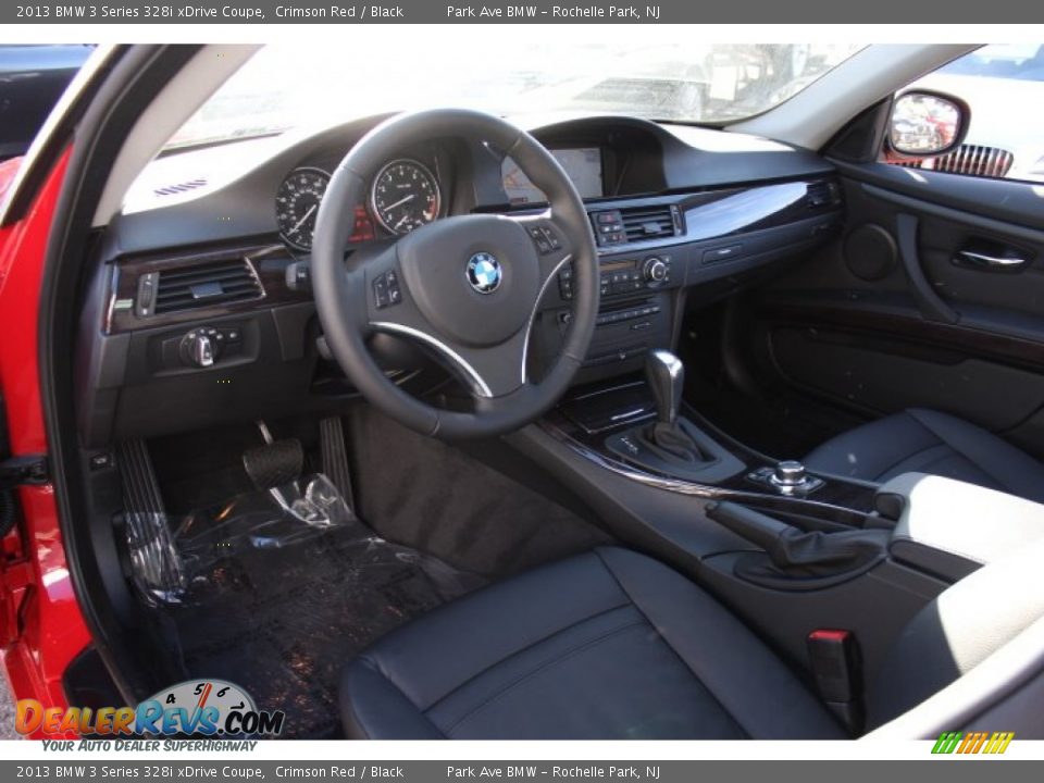 Black Interior - 2013 BMW 3 Series 328i xDrive Coupe Photo #10