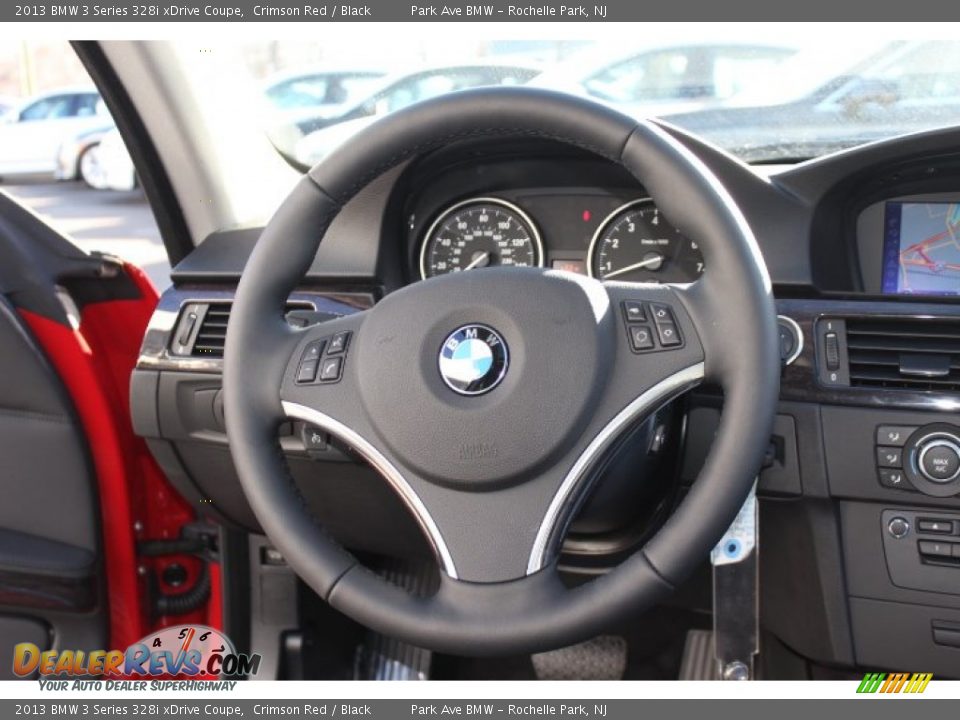 2013 BMW 3 Series 328i xDrive Coupe Steering Wheel Photo #16