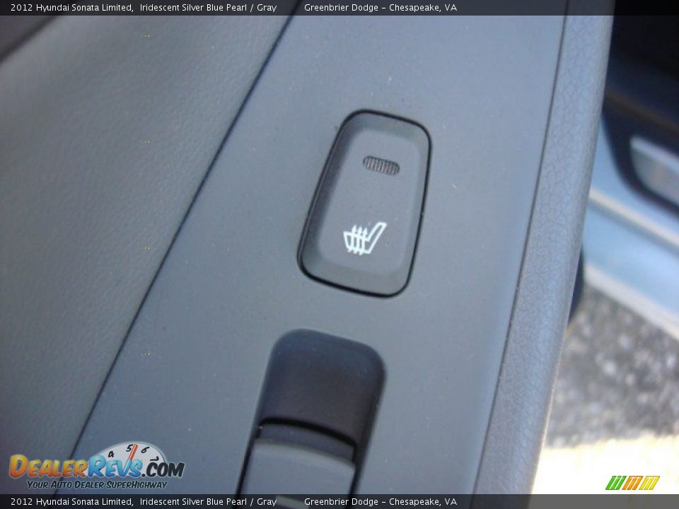 2012 Hyundai Sonata Limited Iridescent Silver Blue Pearl / Gray Photo #11