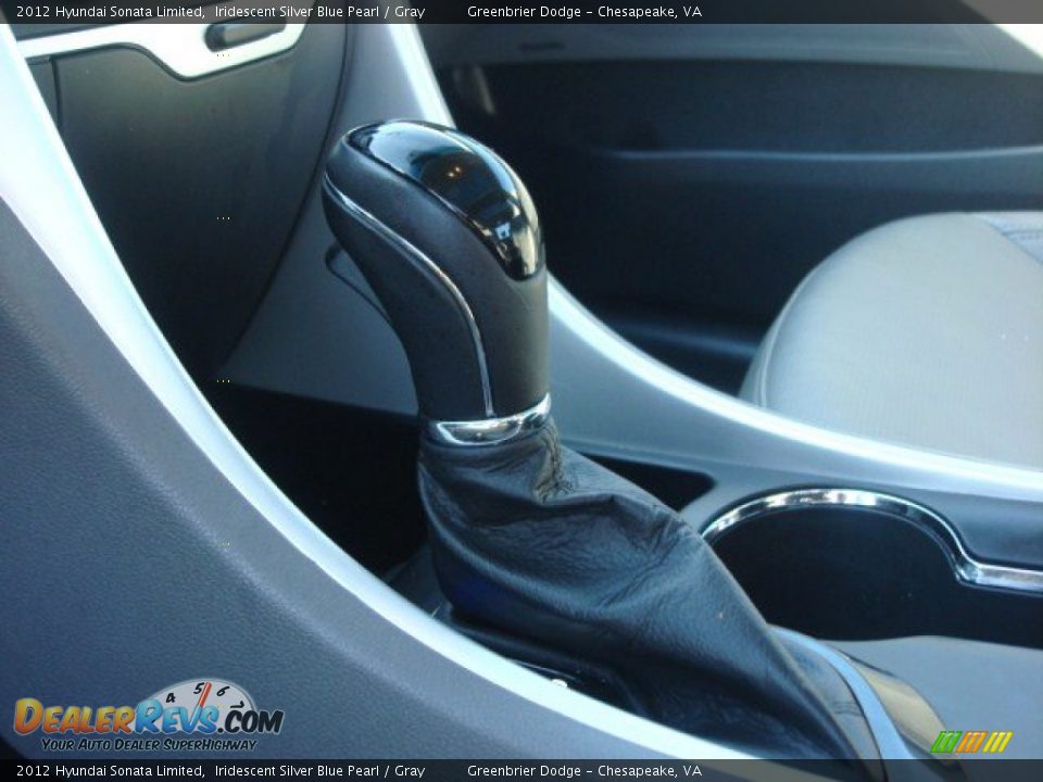 2012 Hyundai Sonata Limited Iridescent Silver Blue Pearl / Gray Photo #18