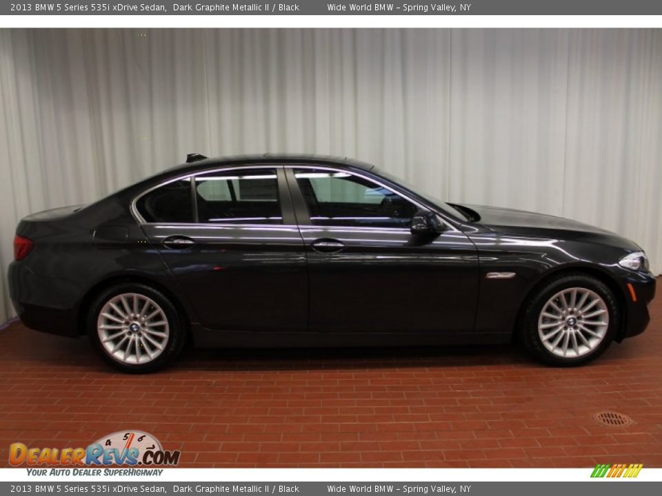 2013 BMW 5 Series 535i xDrive Sedan Dark Graphite Metallic II / Black Photo #4