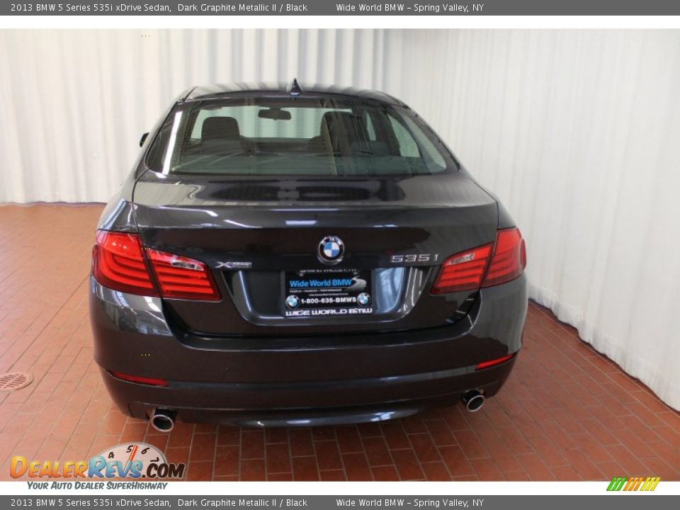 2013 BMW 5 Series 535i xDrive Sedan Dark Graphite Metallic II / Black Photo #5