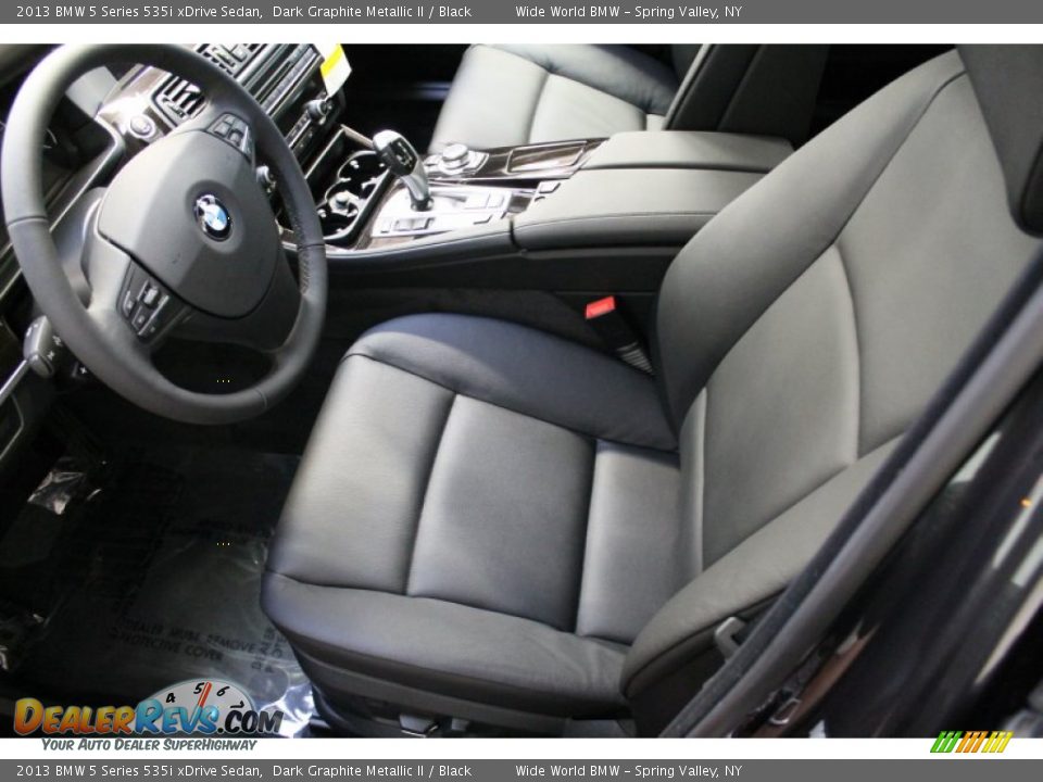 Black Interior - 2013 BMW 5 Series 535i xDrive Sedan Photo #9