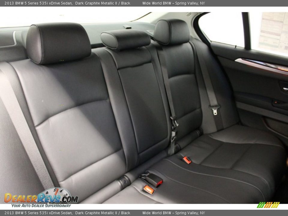 Rear Seat of 2013 BMW 5 Series 535i xDrive Sedan Photo #11