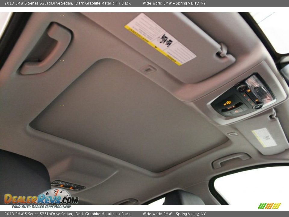 2013 BMW 5 Series 535i xDrive Sedan Dark Graphite Metallic II / Black Photo #12