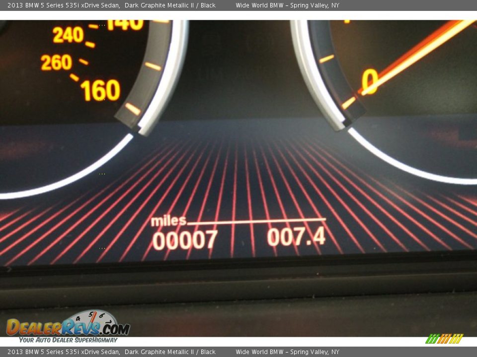 2013 BMW 5 Series 535i xDrive Sedan Dark Graphite Metallic II / Black Photo #16