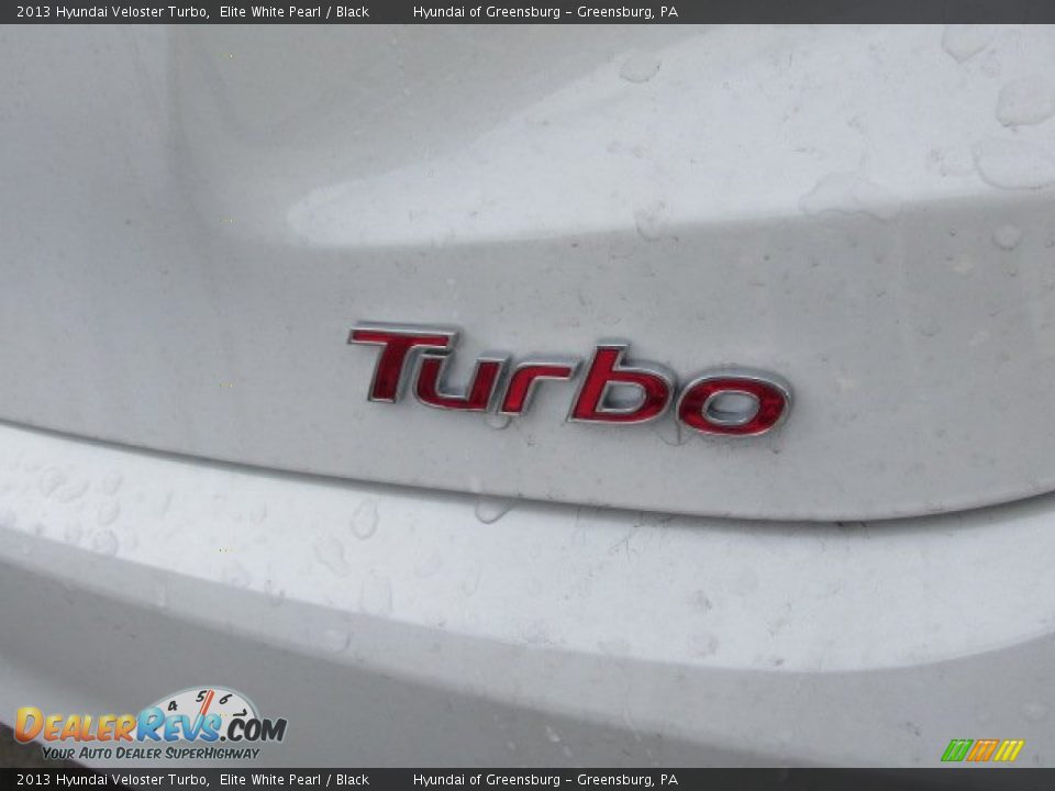2013 Hyundai Veloster Turbo Elite White Pearl / Black Photo #2