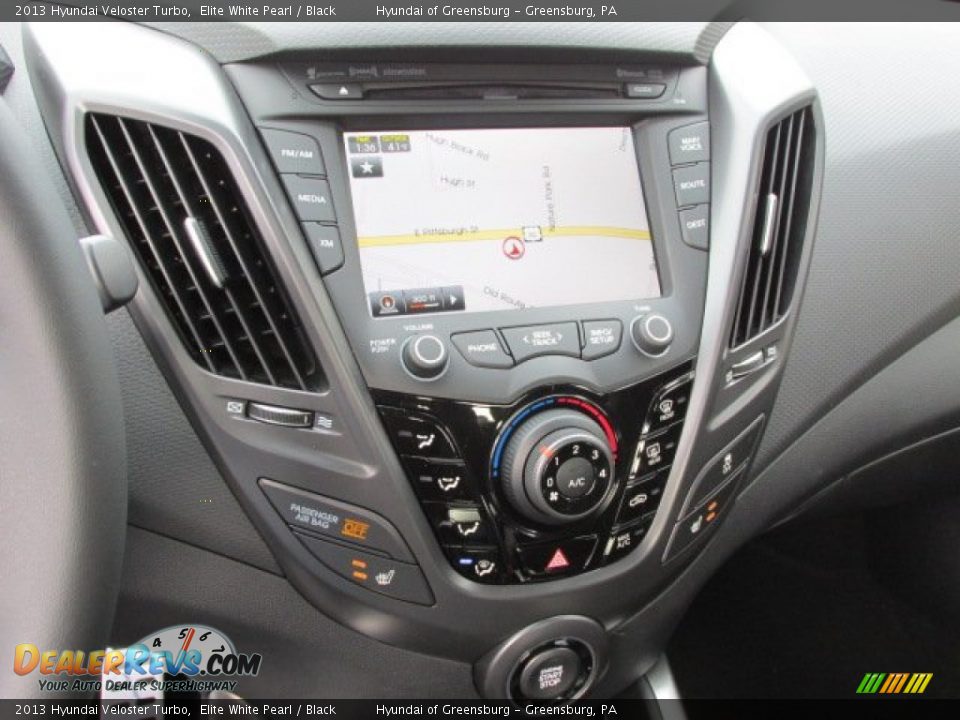2013 Hyundai Veloster Turbo Elite White Pearl / Black Photo #6