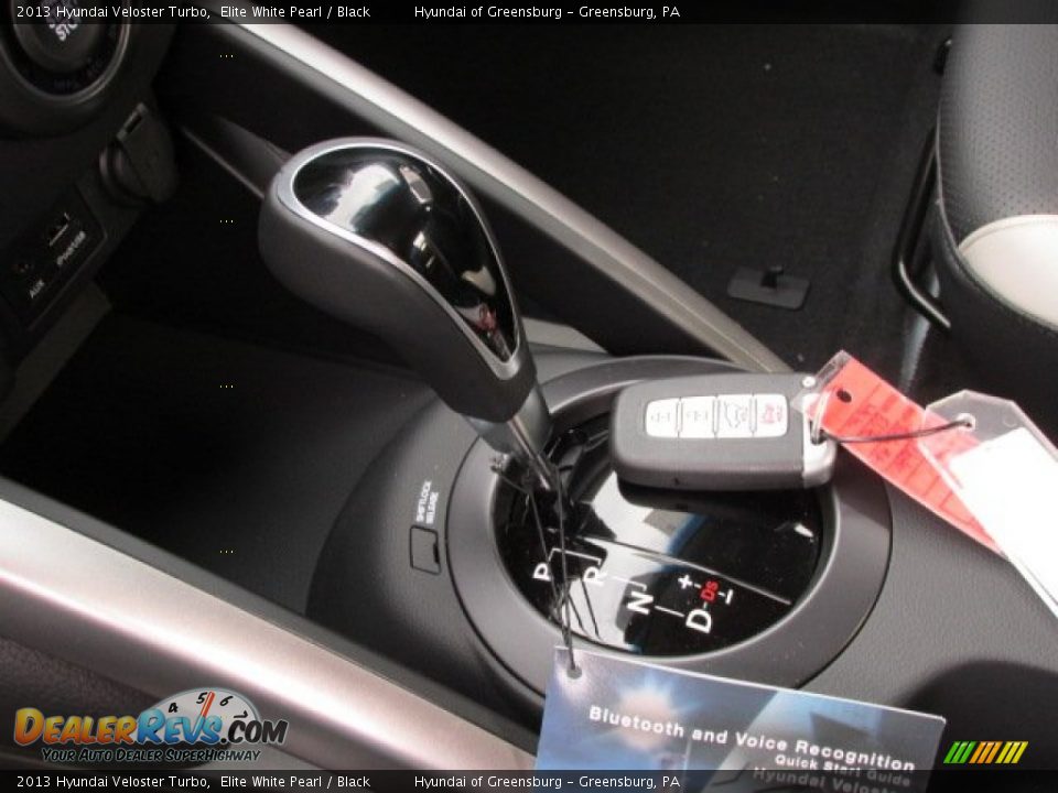 2013 Hyundai Veloster Turbo Elite White Pearl / Black Photo #9