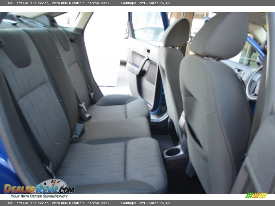 2008 Ford Focus SE Sedan Vista Blue Metallic / Charcoal Black Photo #14