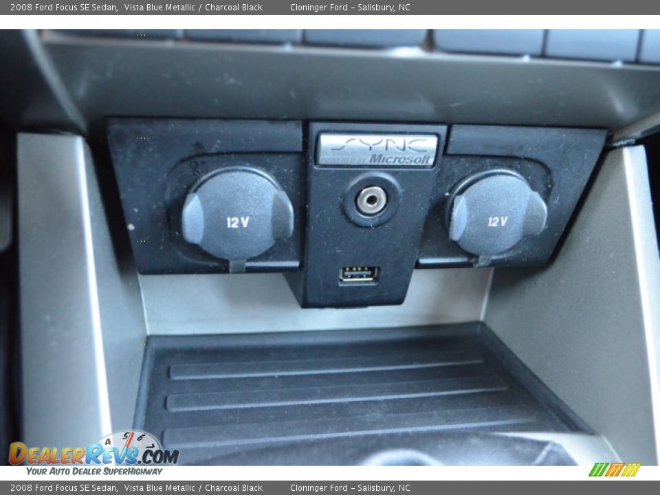 2008 Ford Focus SE Sedan Vista Blue Metallic / Charcoal Black Photo #29