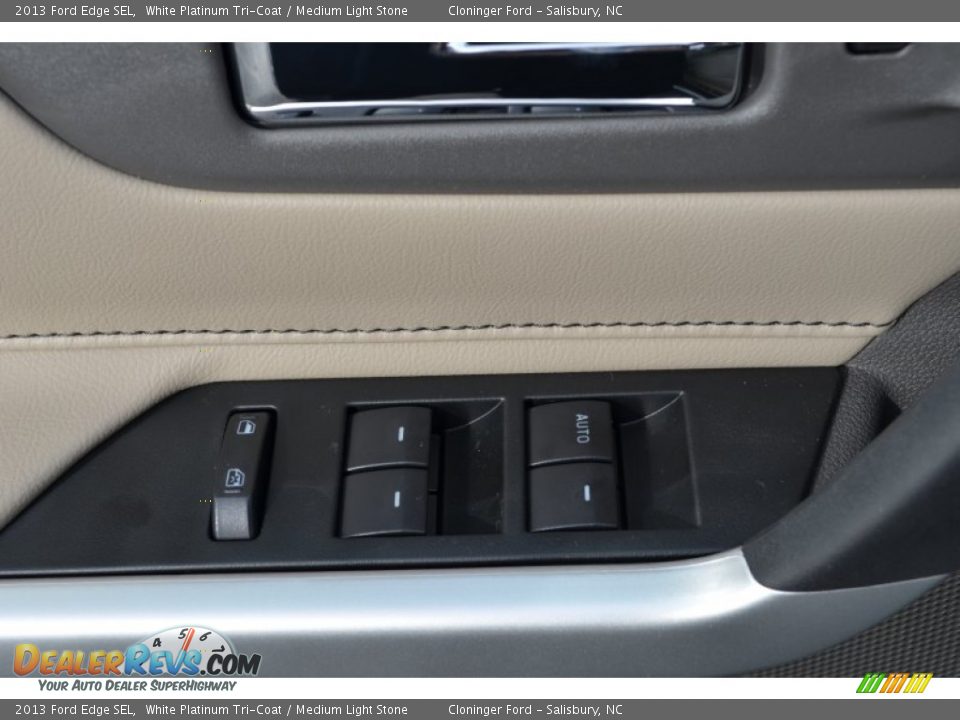 2013 Ford Edge SEL White Platinum Tri-Coat / Medium Light Stone Photo #9