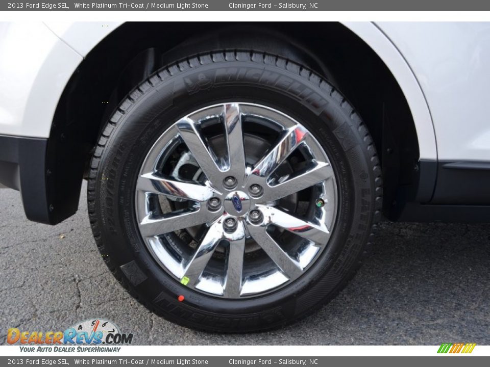 2013 Ford Edge SEL White Platinum Tri-Coat / Medium Light Stone Photo #20