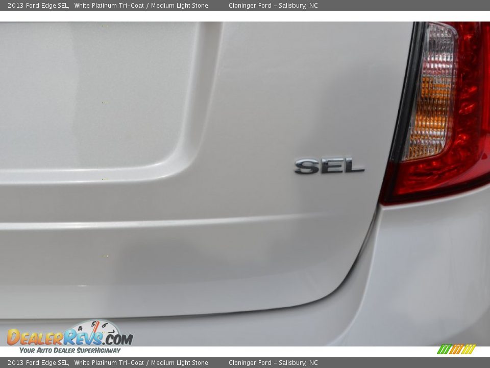 2013 Ford Edge SEL White Platinum Tri-Coat / Medium Light Stone Photo #21