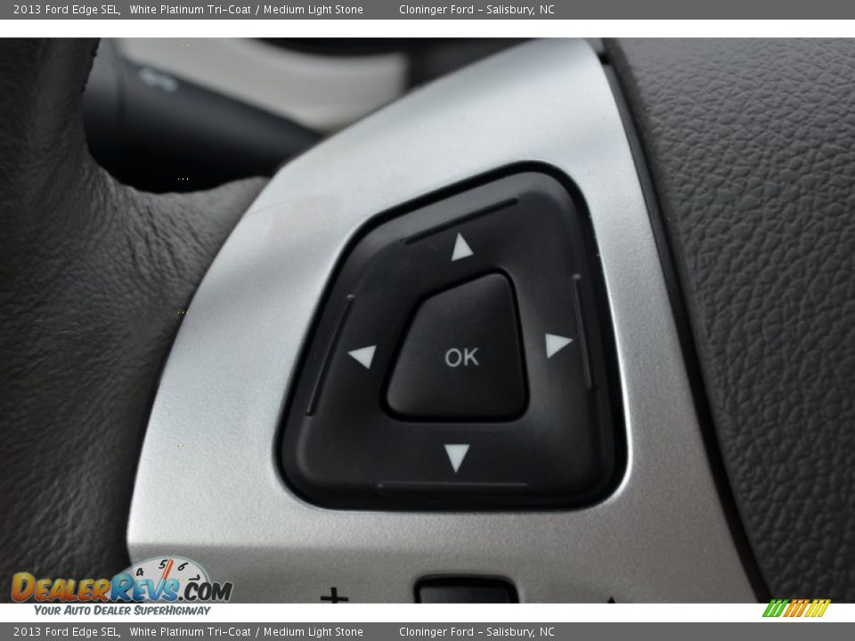 2013 Ford Edge SEL White Platinum Tri-Coat / Medium Light Stone Photo #27