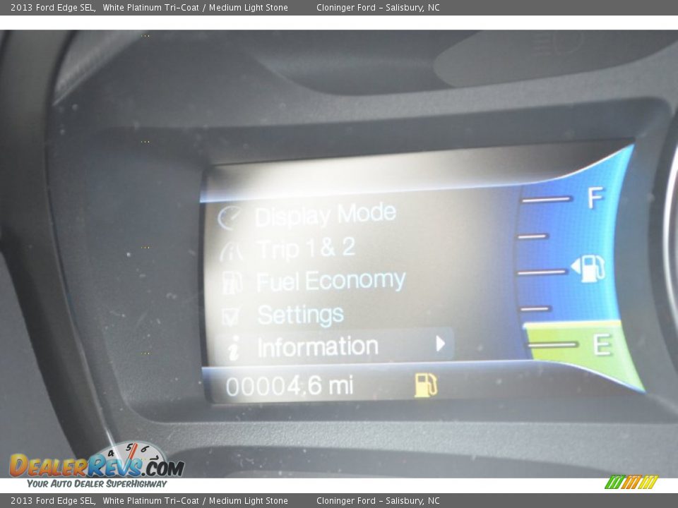 2013 Ford Edge SEL White Platinum Tri-Coat / Medium Light Stone Photo #28