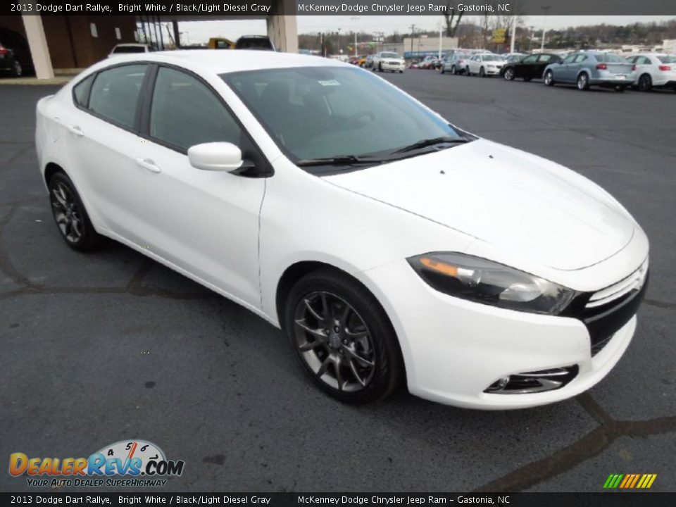 2013 Dodge Dart Rallye Bright White / Black/Light Diesel Gray Photo #1