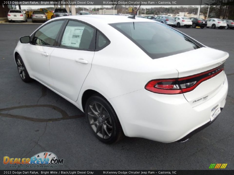 2013 Dodge Dart Rallye Bright White / Black/Light Diesel Gray Photo #4